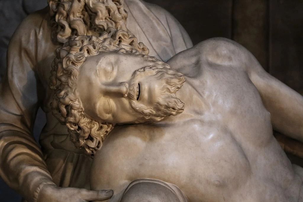 Baccio e Clemente Bandinelli, pietà con Nicodemo, per la tomba di Baccio e della moglie Jacopa Doni - dettaglio 2